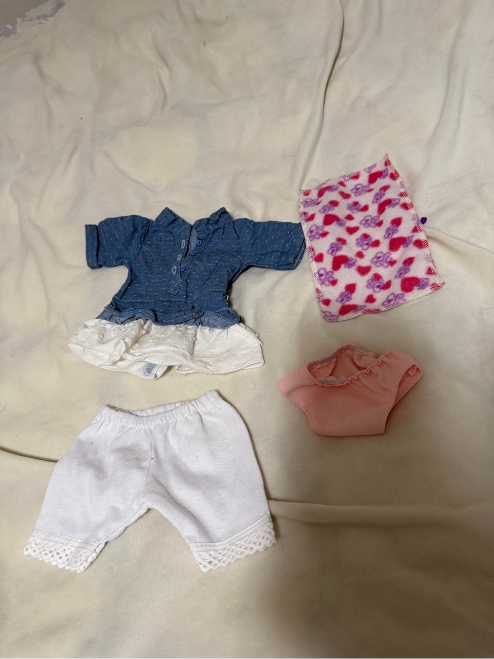 American Girl Denim Dress 4 Piece Set